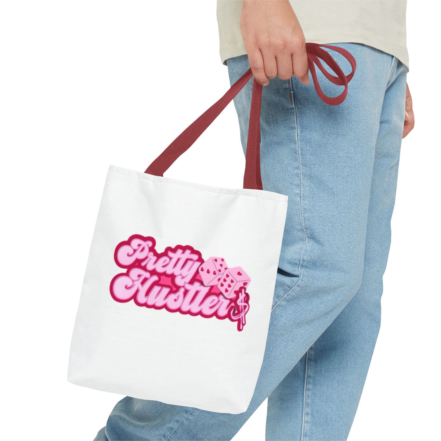 Trendy Tote Bag - 'Pretty Hustler' Graphic Design