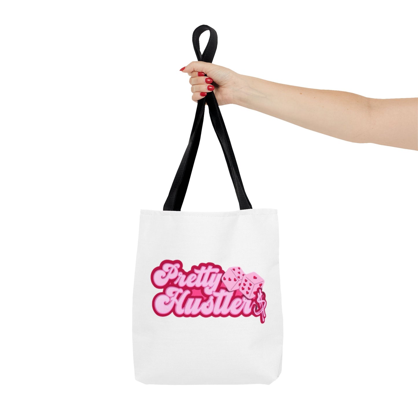 Trendy Tote Bag - 'Pretty Hustler' Graphic Design