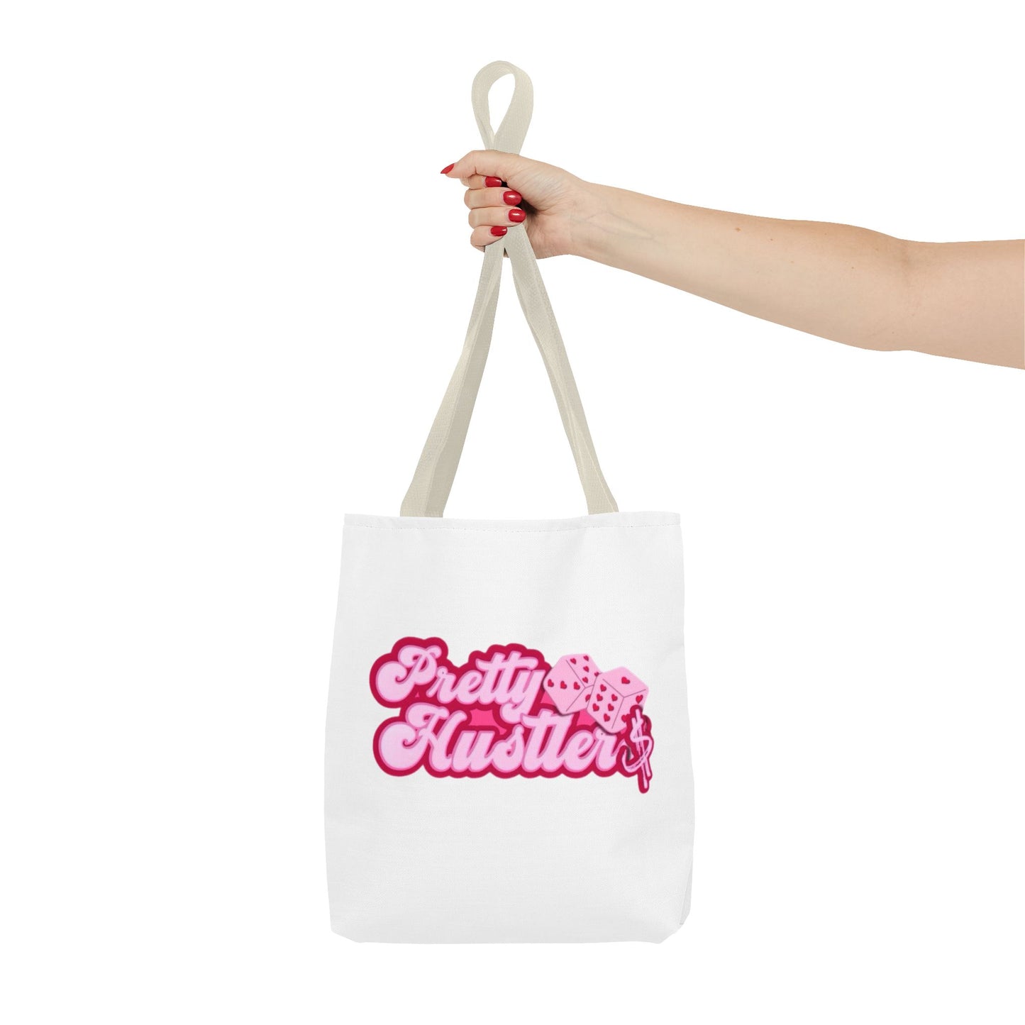 Trendy Tote Bag - 'Pretty Hustler' Graphic Design