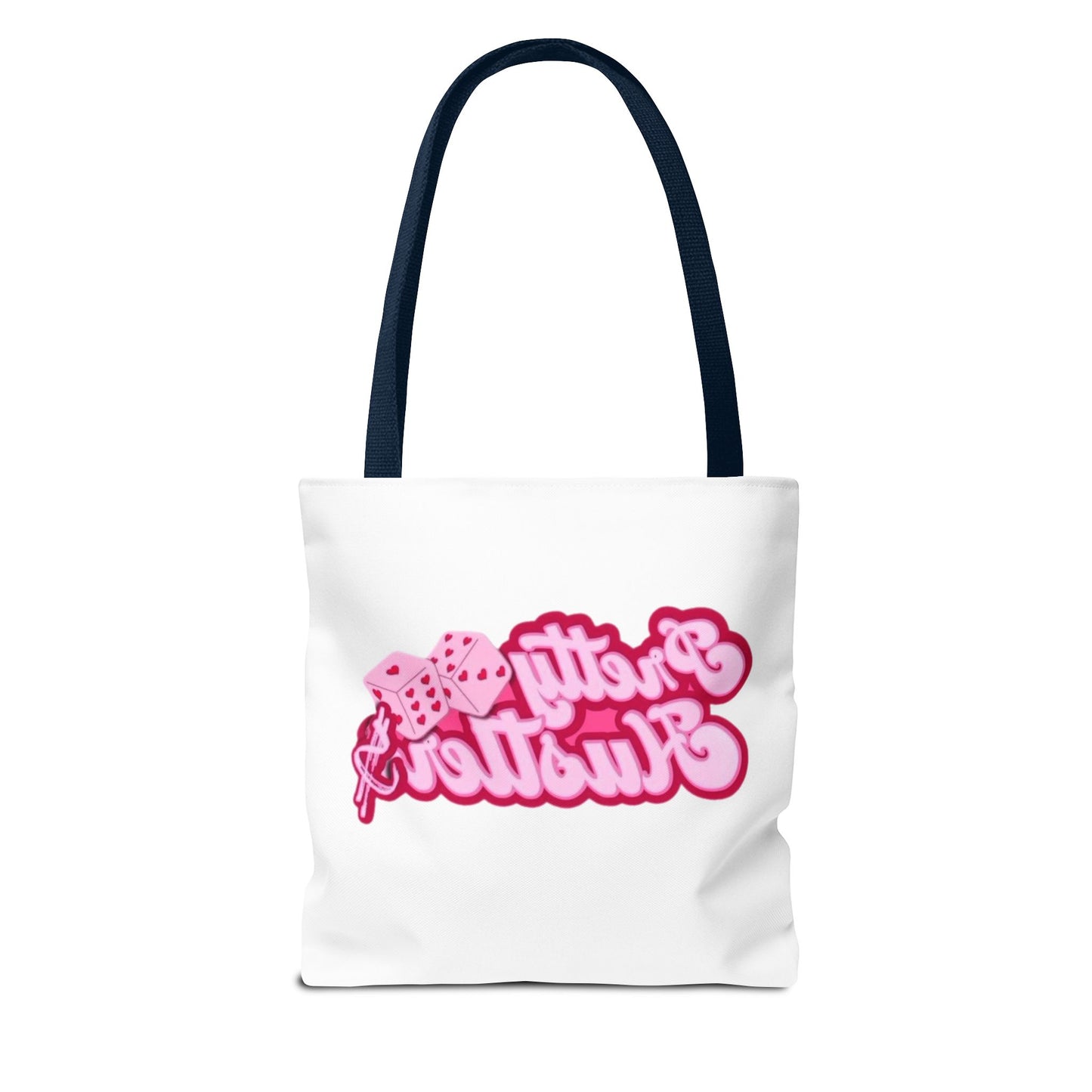 Trendy Tote Bag - 'Pretty Hustler' Graphic Design