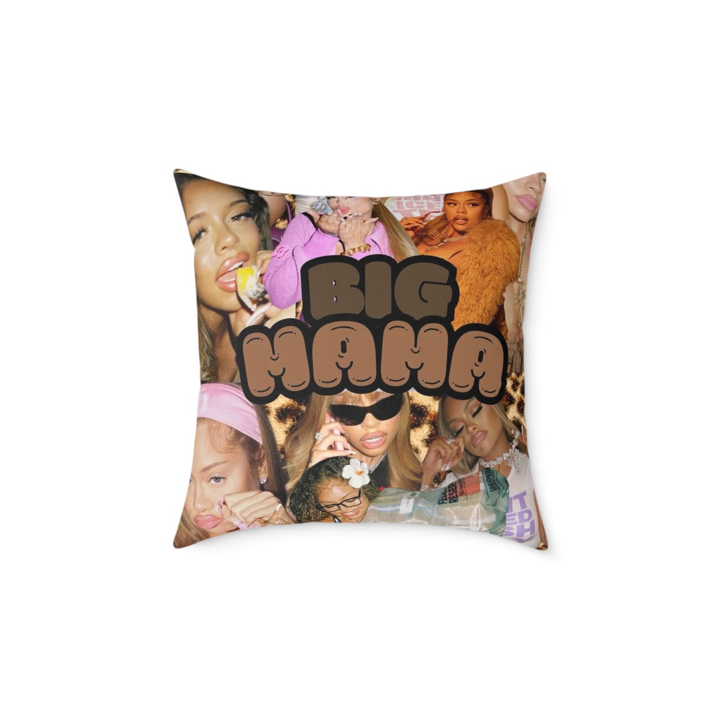 Big Hana Square Decorative Pillow - Trendy Poly Canvas Pillow for Home Decor