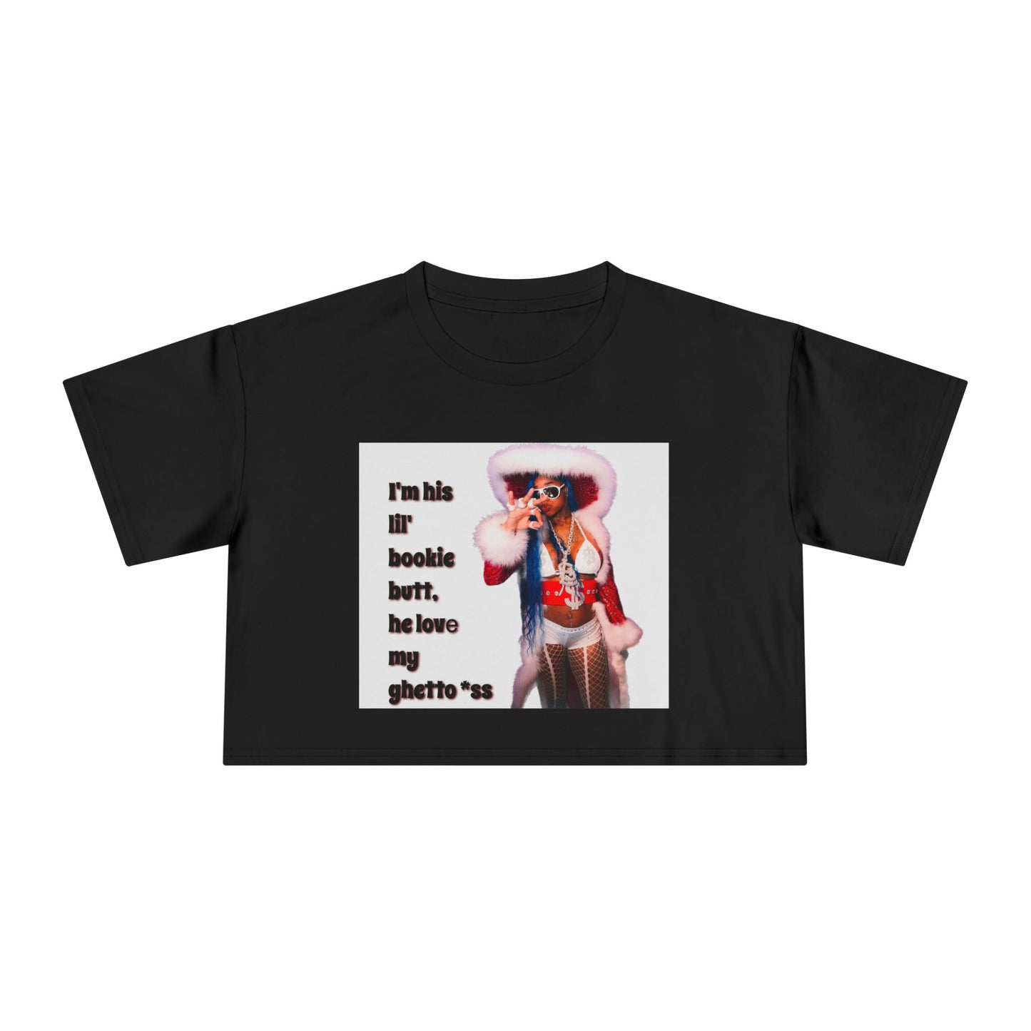 Women Crop Tee - I’m His Lil Bookie Butt
