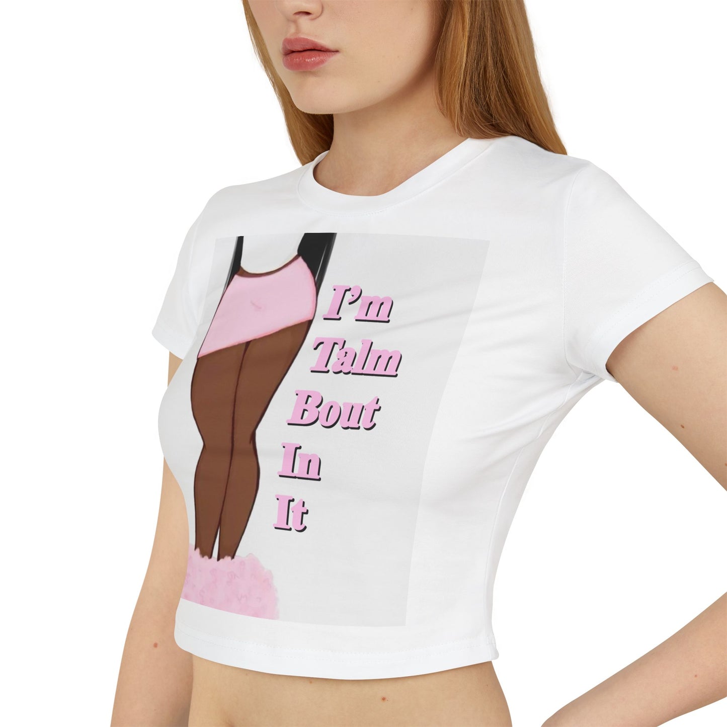 Funny Women's Baby Tee - WHIM WHAMIEE - Casual Chic T-Shirt for Everyday Wear