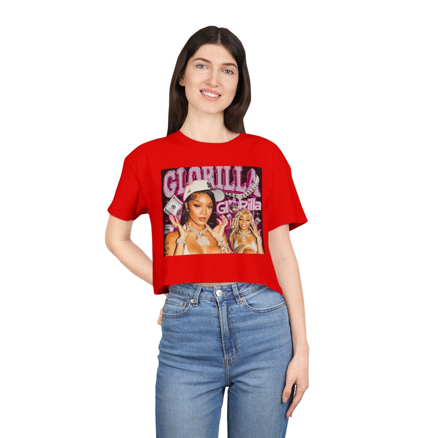 GloRilla Women's Crop Tee - Trendy & Stylish Graphic Shirt for Fashion Lovers
