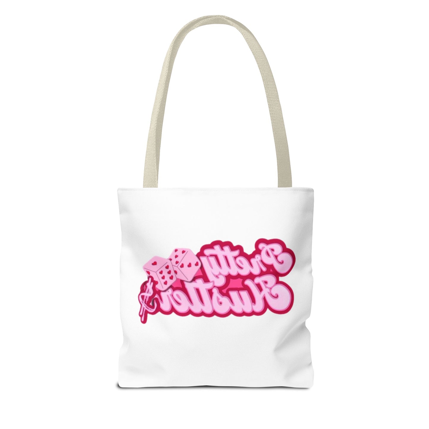 Trendy Tote Bag - 'Pretty Hustler' Graphic Design