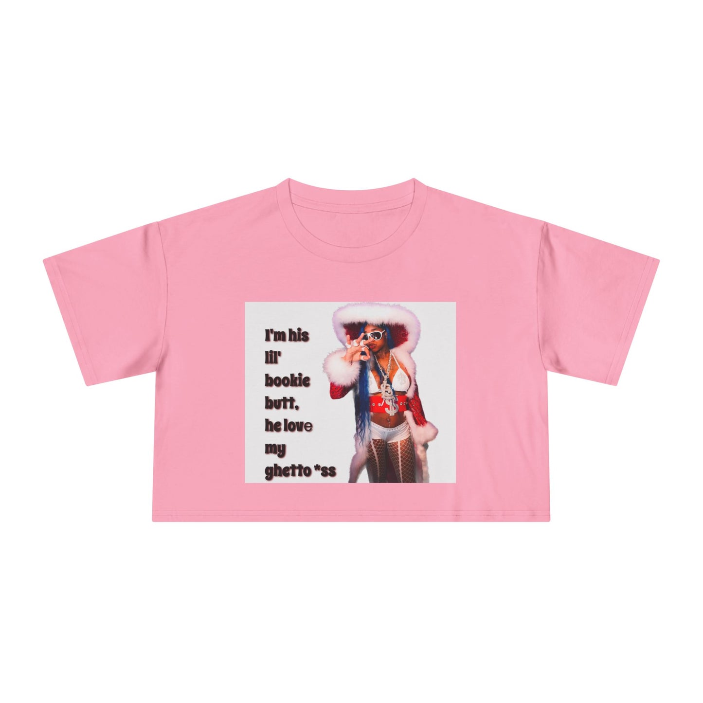 Women Crop Tee - I’m His Lil Bookie Butt