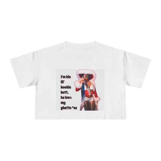 Women Crop Tee - I’m His Lil Bookie Butt
