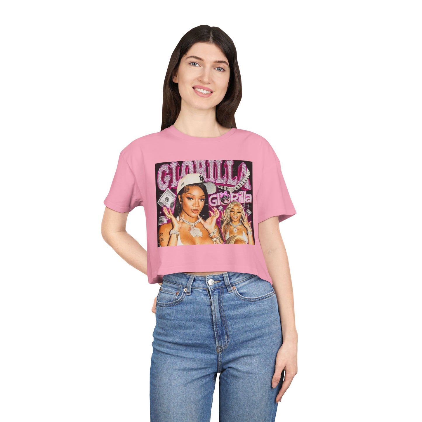 GloRilla Women's Crop Tee - Trendy & Stylish Graphic Shirt for Fashion Lovers