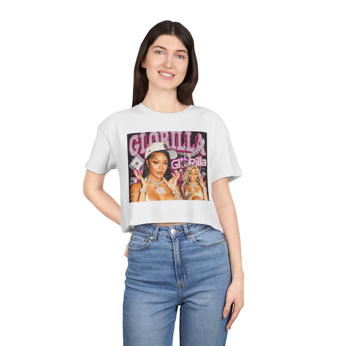 GloRilla Women's Crop Tee - Trendy & Stylish Graphic Shirt for Fashion Lovers