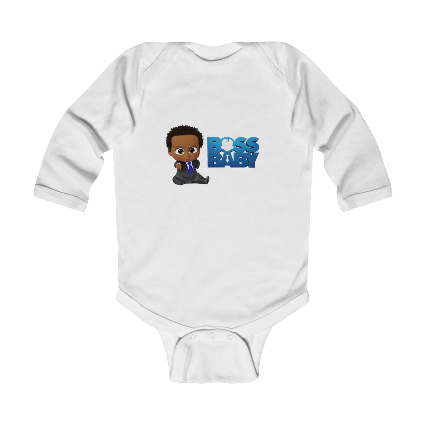 Boss Baby Infant Long Sleeve Bodysuit - Cute & Comfy Baby Apparel
