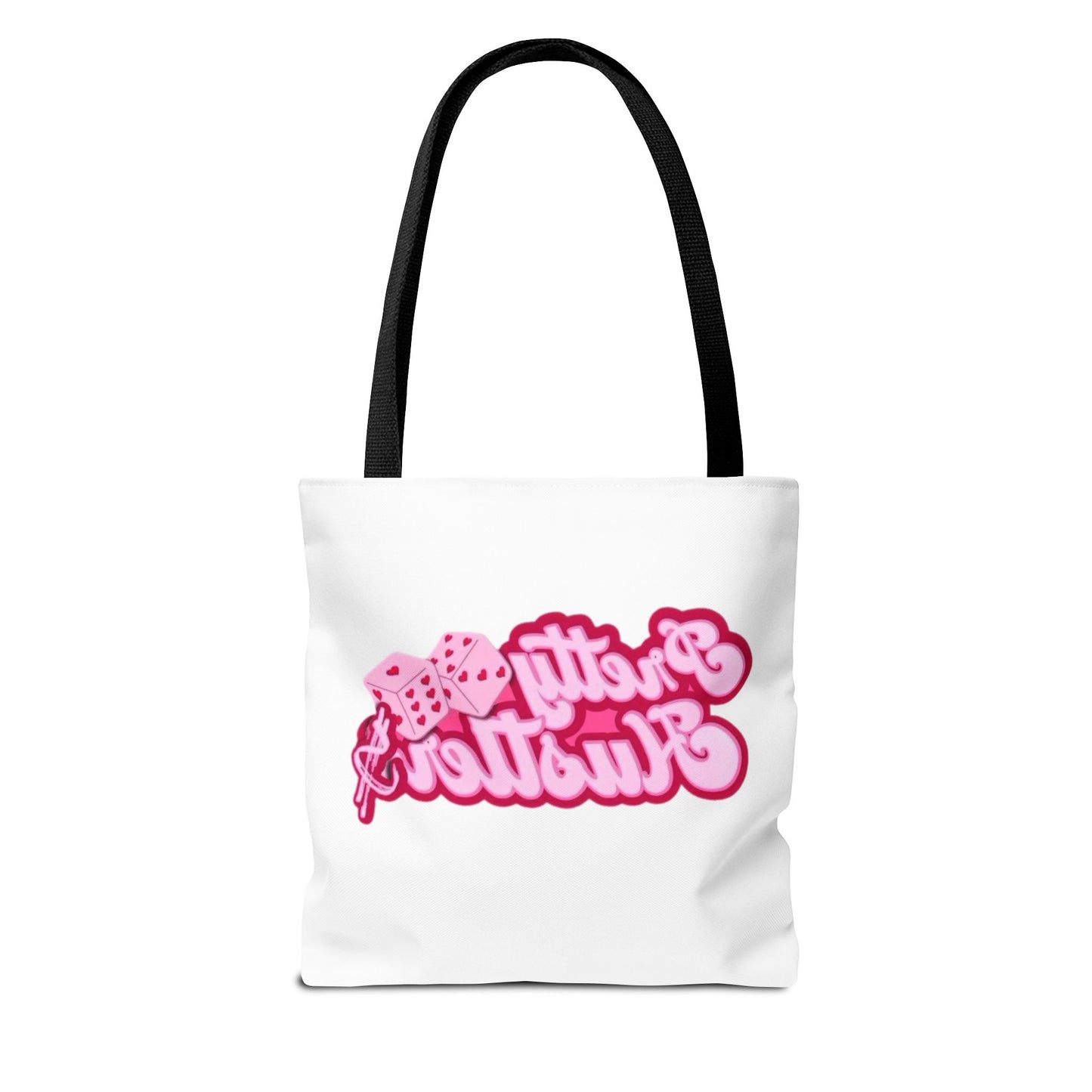 Trendy Tote Bag - 'Pretty Hustler' Graphic Design