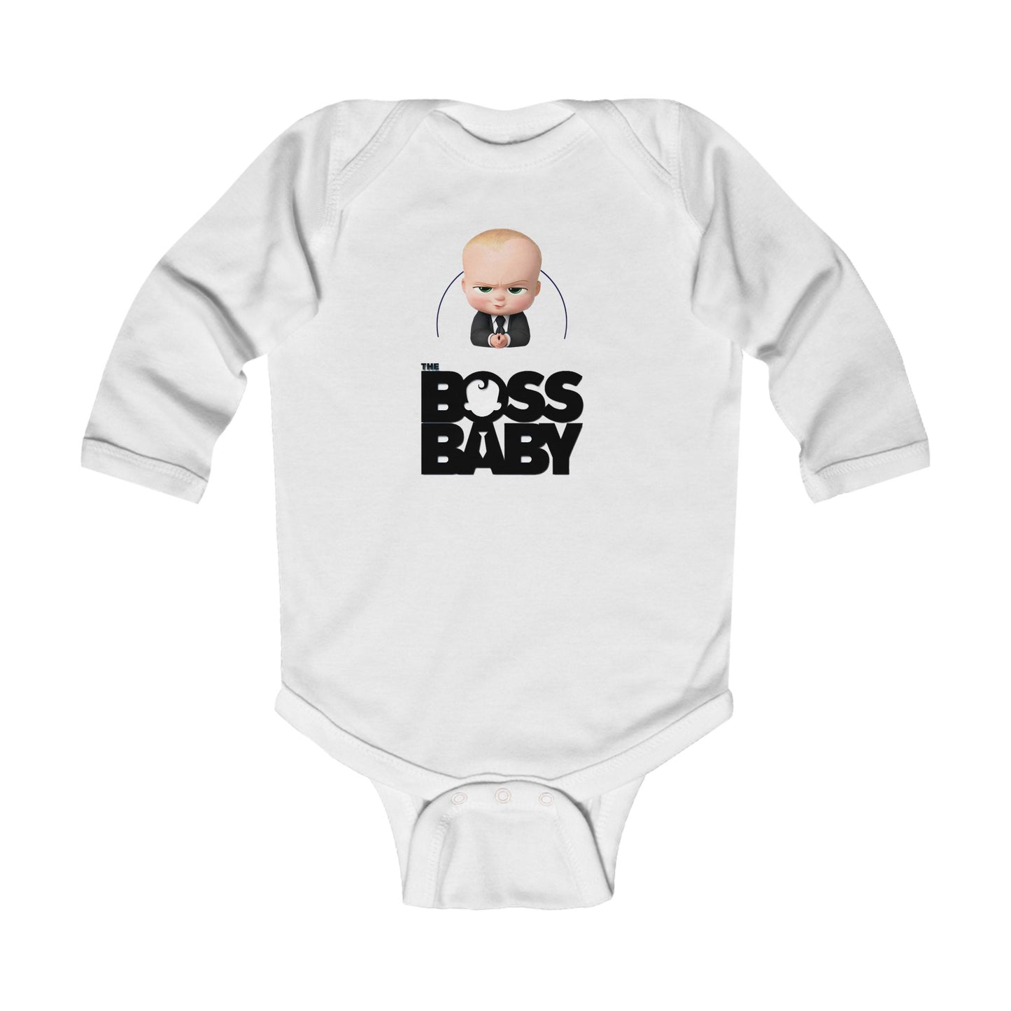 Boss Baby Infant Long Sleeve Bodysuit - Cute Baby Outfit for Celebrations