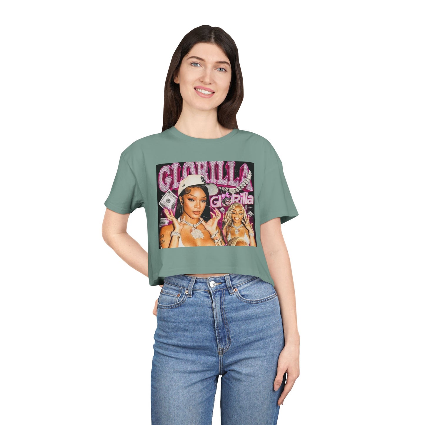 GloRilla Women's Crop Tee - Trendy & Stylish Graphic Shirt for Fashion Lovers