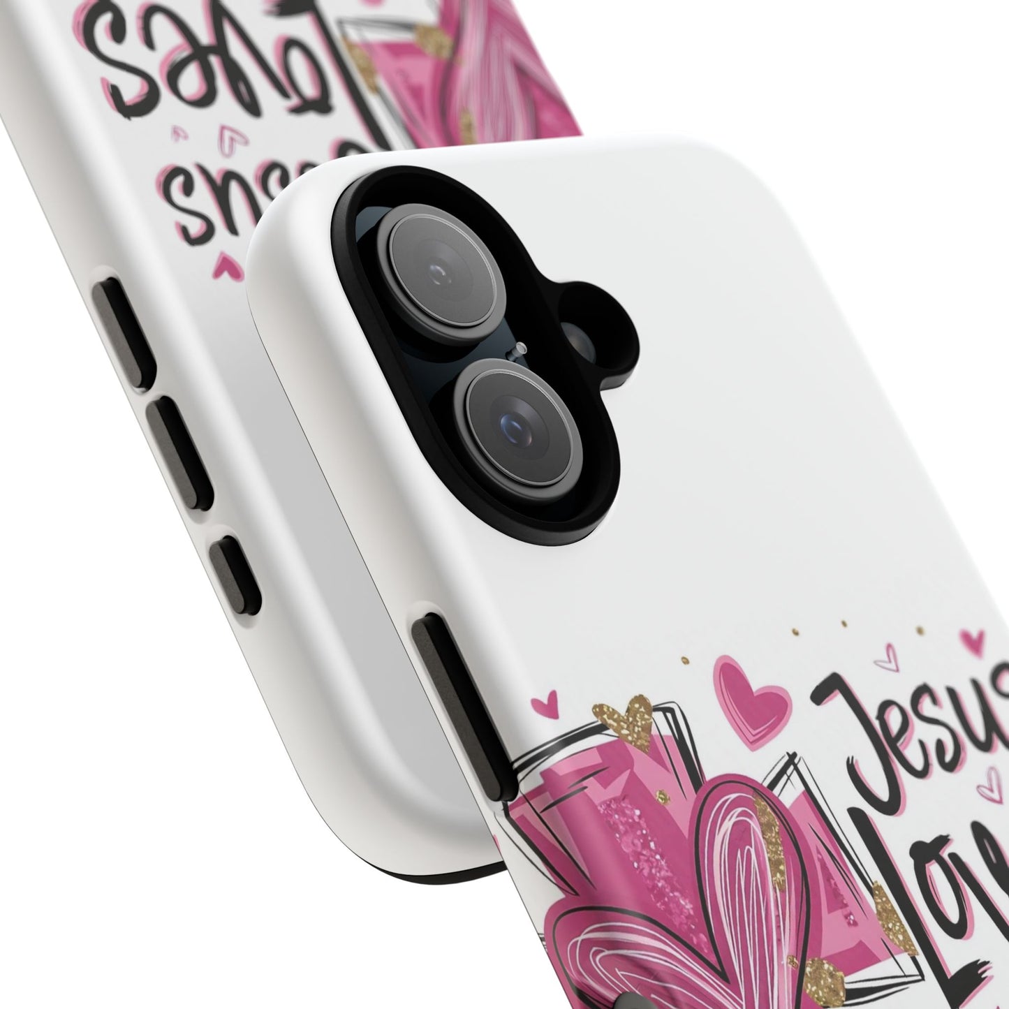 Jesus Loves Phone Case, Cute Cell Phone Cover, Christian Gift, Faith-Based Accessory, Birthday Present, Inspirational Decor