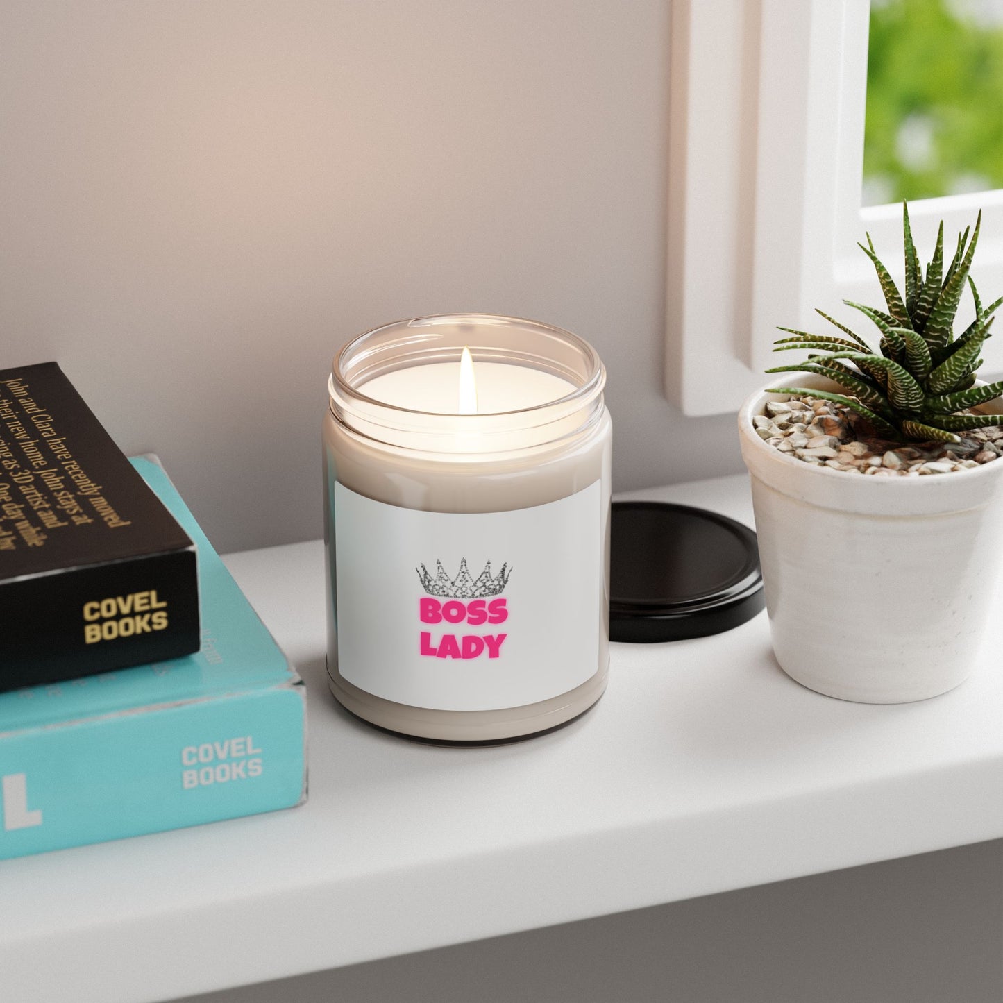 Motivational Scented Soy Candle - 'Boss Lady' 9oz