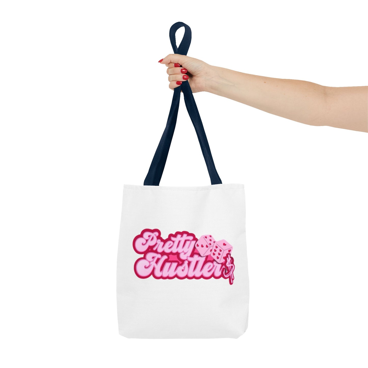 Trendy Tote Bag - 'Pretty Hustler' Graphic Design