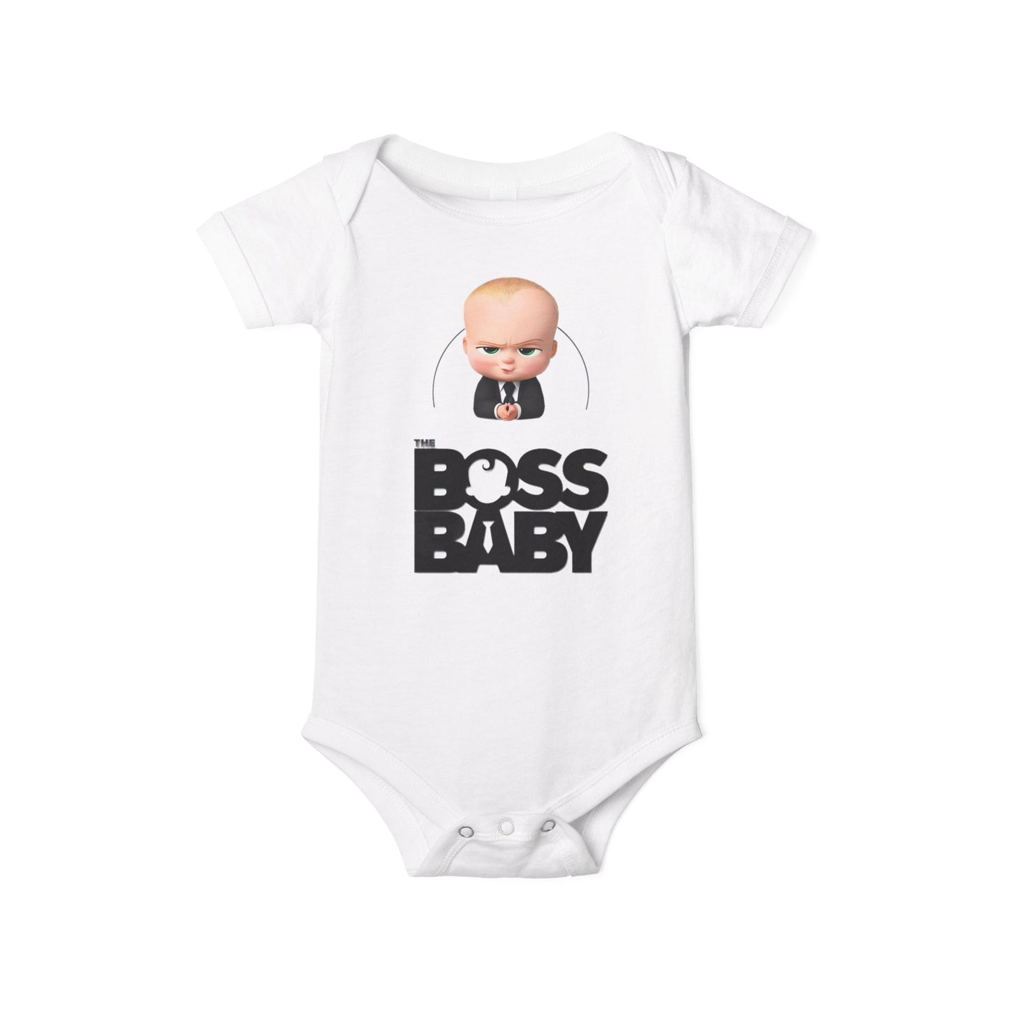 Boss Baby Infant Jersey One Piece - Cute Baby Bodysuit for Newborns