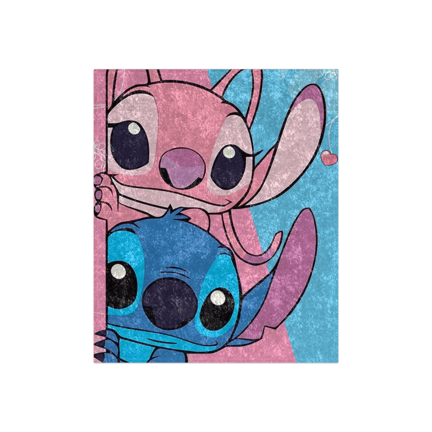 Cozy Crushed Velvet Blanket with Cute Cartoon Characters