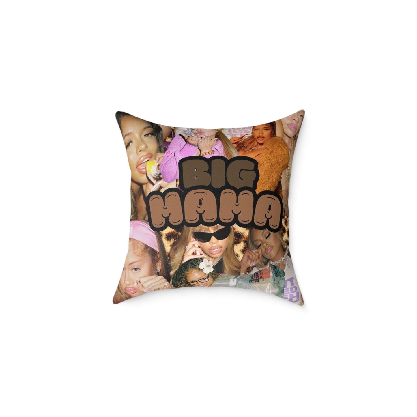 Big Hana Square Decorative Pillow - Trendy Poly Canvas Pillow for Home Decor
