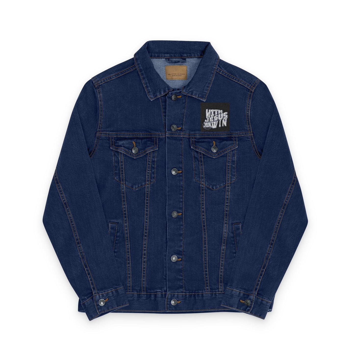 Unisex Embroidered Denim Jacket - Stylish White Outerwear for Casual Looks