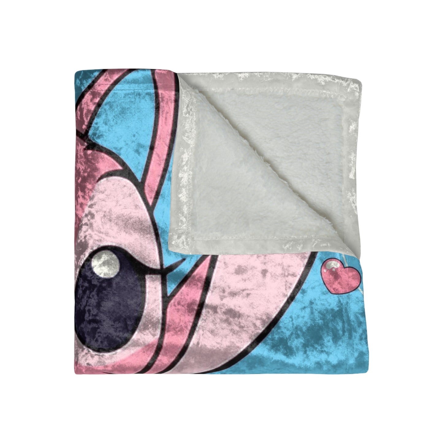 Cozy Crushed Velvet Blanket with Cute Cartoon Characters