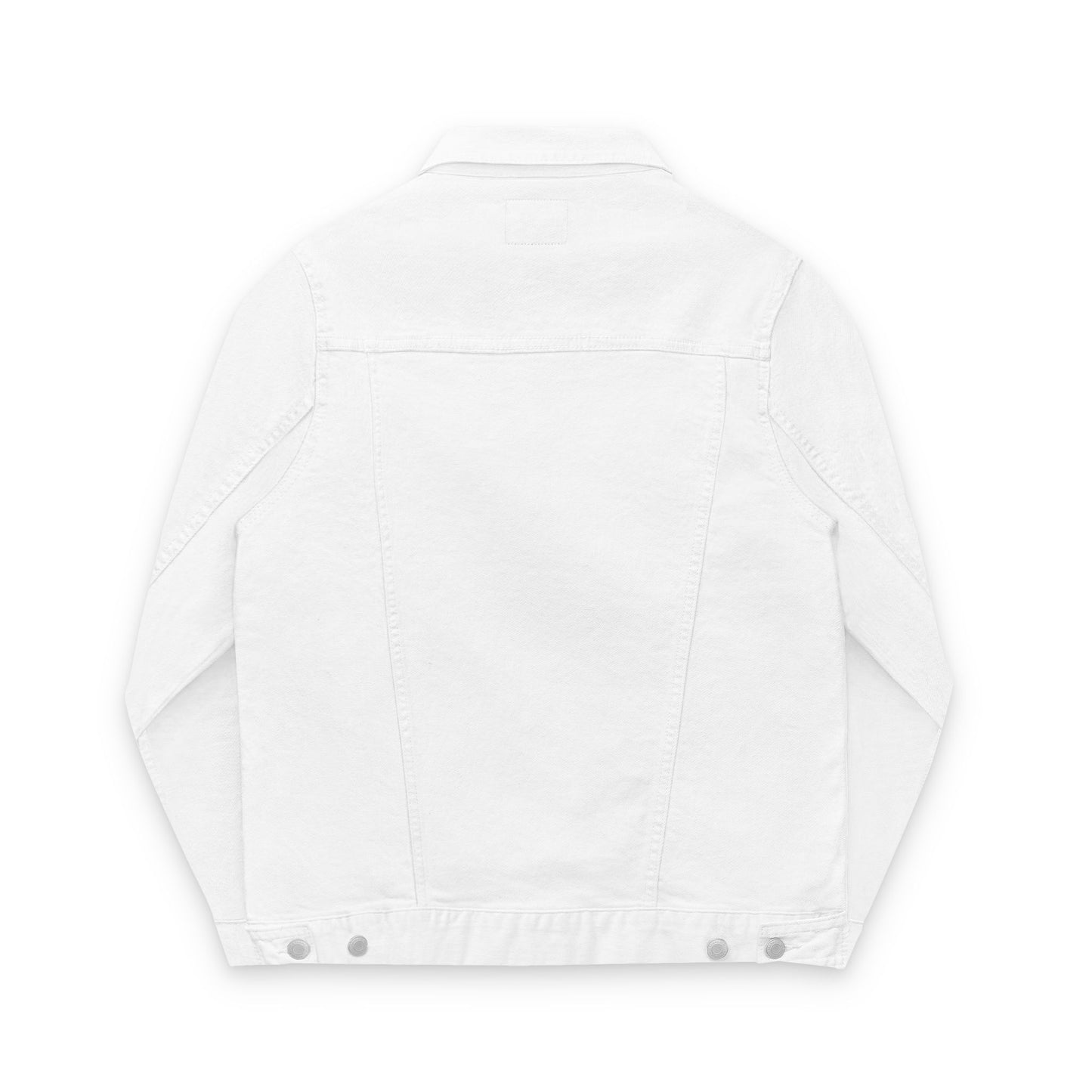 Unisex Embroidered Denim Jacket - Stylish White Outerwear for Casual Looks
