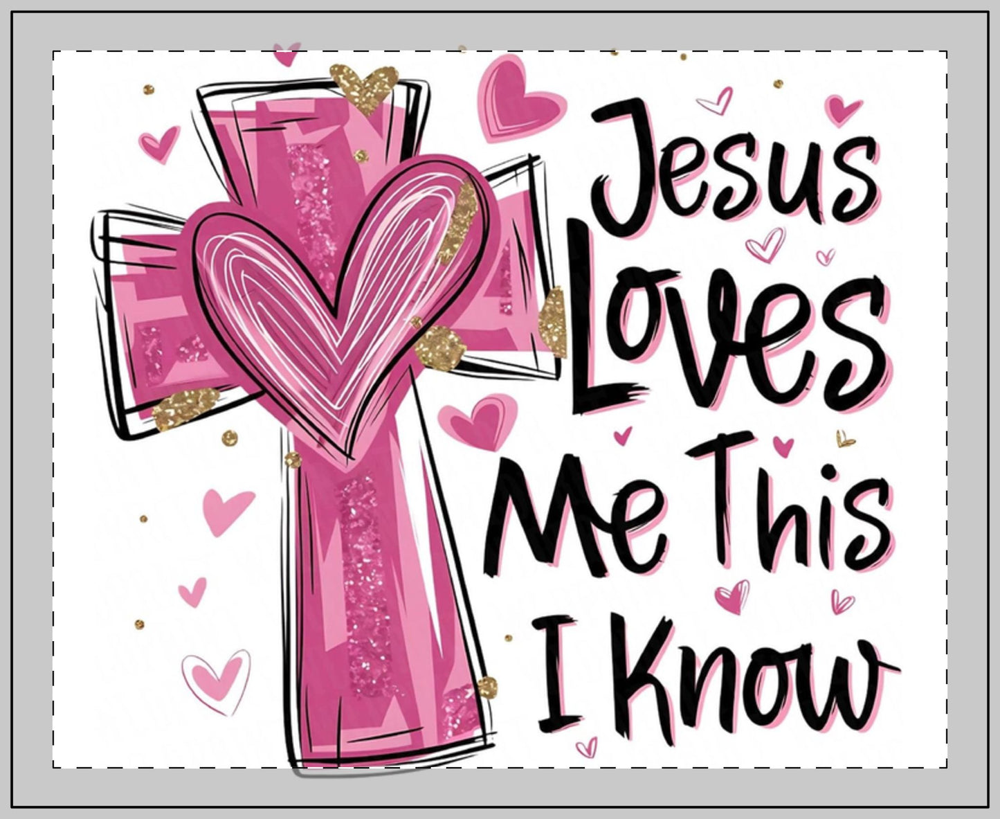 Faith-Inspired Glass Candle - "Jesus Loves Me This I Know" - 11oz
